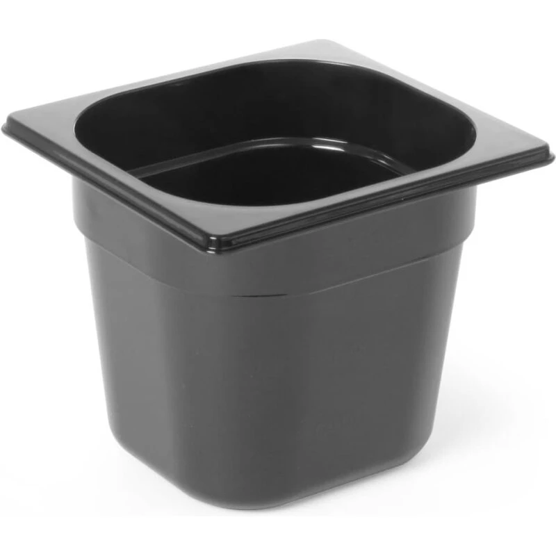 Hendi GN 1/6 polycarbonat beholder 65 mm - sort