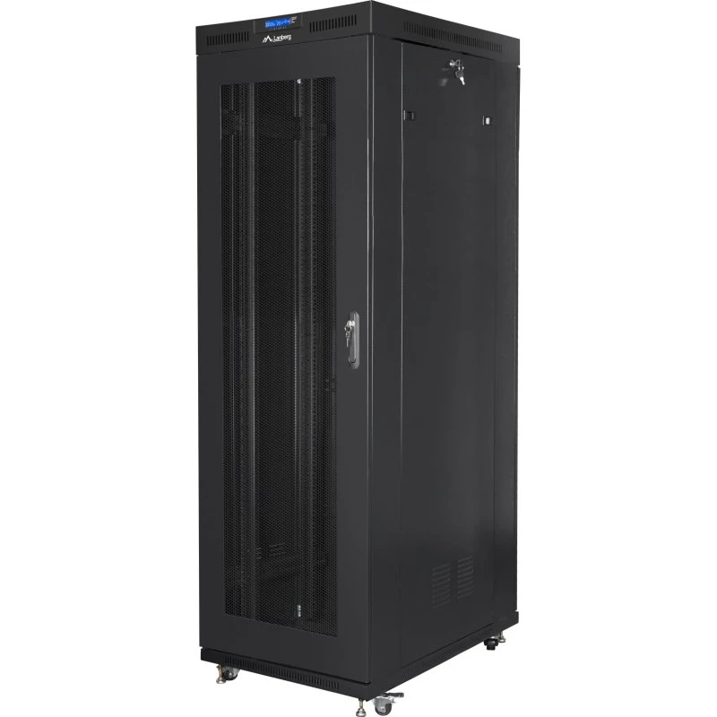 Lanberg Rack Sort 42U med 4 køleblæsere