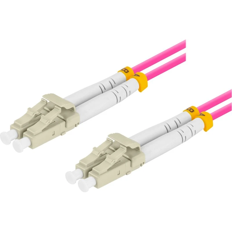 Lanberg Patchkabel Fiberoptik OM4 10m LC/UPC Violet