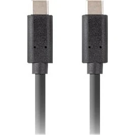 Lanberg USB-C-kabel 1m, sort, 100W PD, 4K
