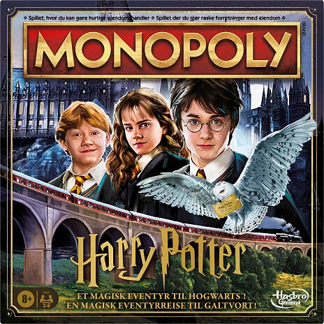 Monopoly Harry Potter-udgave, familiespil 2-6 spillere