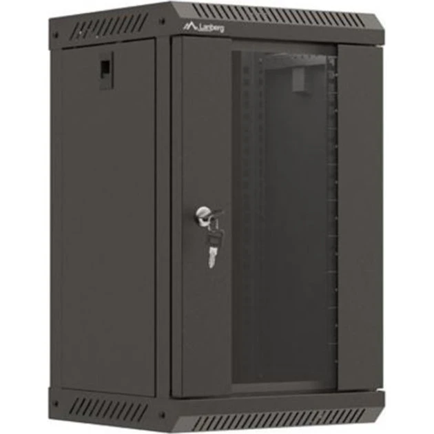 Lanberg WF11-3309-10B 9U Vægmonteret Rackkabinet 300x300mm Sort