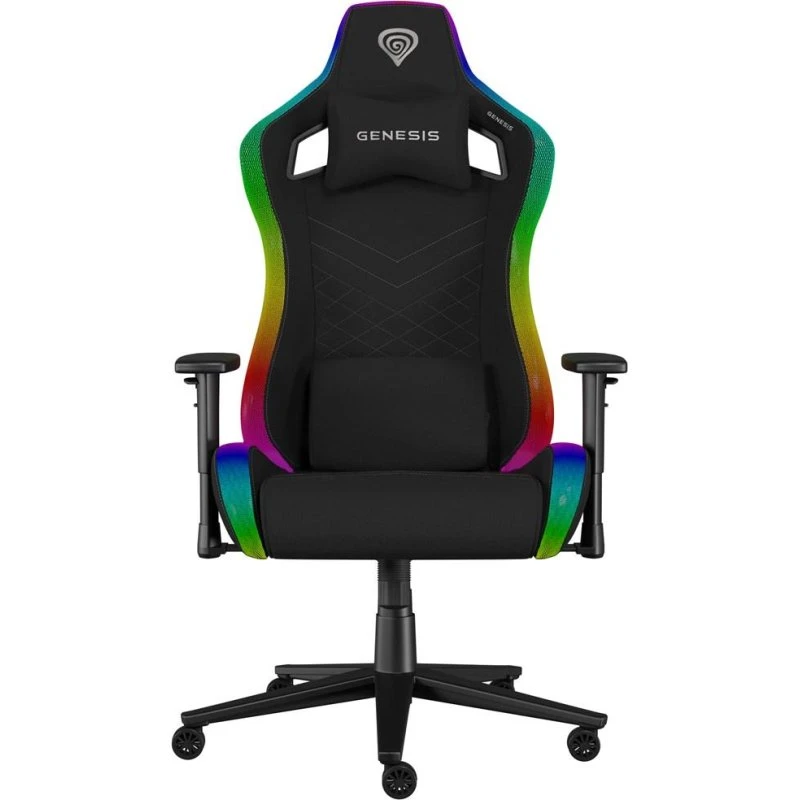 Genesis Trit 660 RGB Gamerstol, sort, stof, op til 150 kg