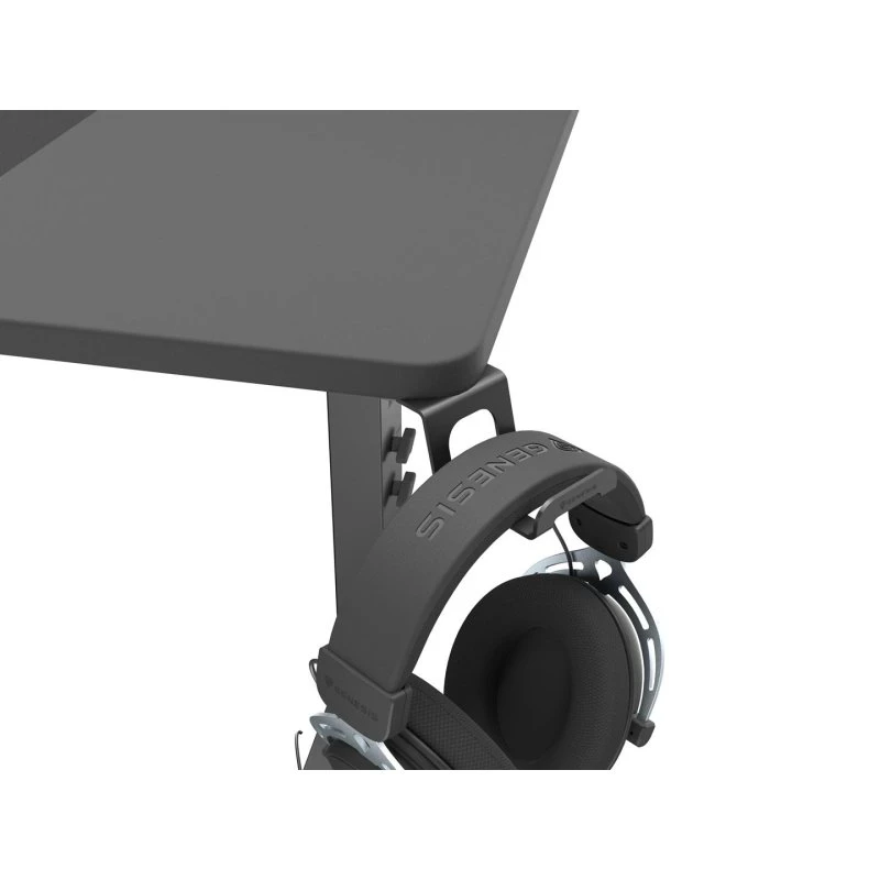 GENESIS Holm Modular 140 Gamingbord, sort, 140×75 cm med LED-bagbelysning