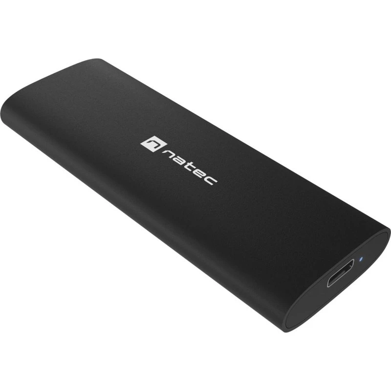 NATEC RHINO M.2 NVMe SSD-kabinet, USB-C 10 Gbit/s, sort