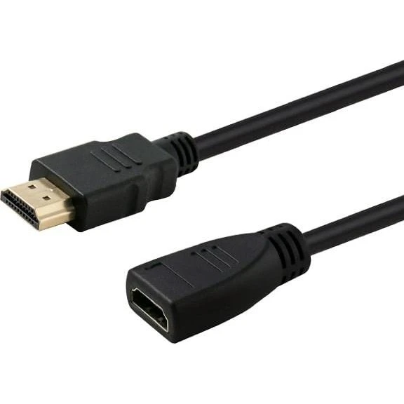 Savio CL-132 HDMI forlængerkabel 1 m sort