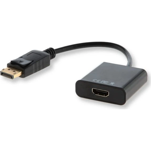 Savio CL-55/B DisplayPort til HDMI Adapter, 0,2 m, Sort