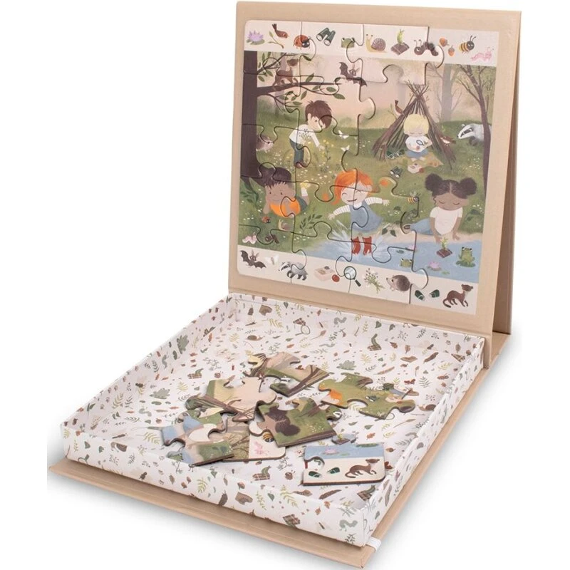 Filibabba Magnetisk Puslespil – Eventyr i Skoven, 20 brikker