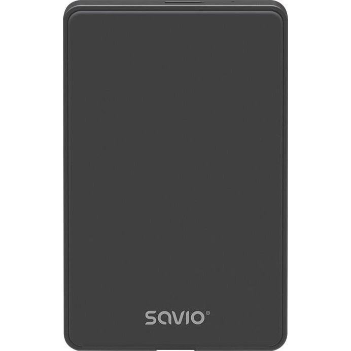 Savio AK-65 2,5" USB 3.0 Harddiskkabinet, Sort