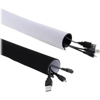 Maclean MCTV-672 Kabelorganisator 2 m sort/hvid