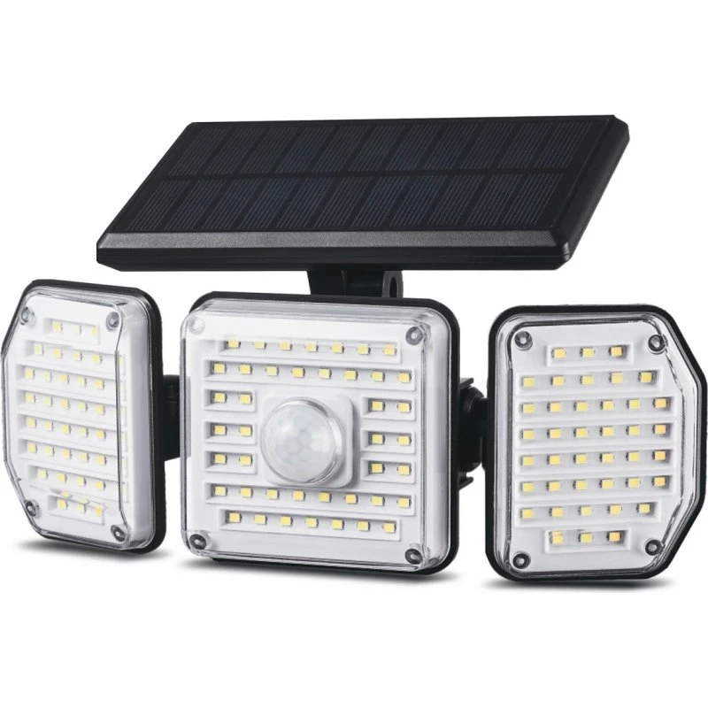 Maclean MCE615 Solarlampe med Bevægelsessensor, 122 LED, 4000K, IP65