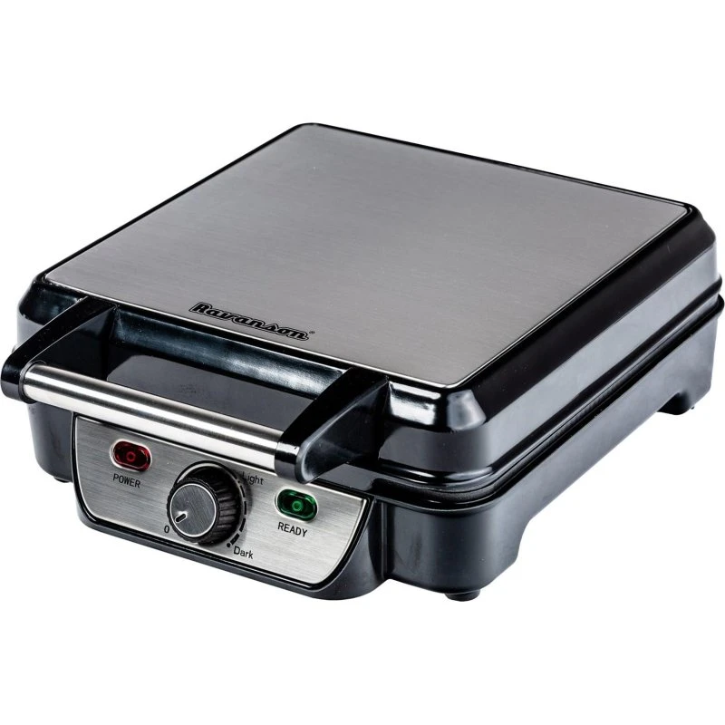 Ravanson GR-7030 Vaffeljern 1100 W, sort/inox