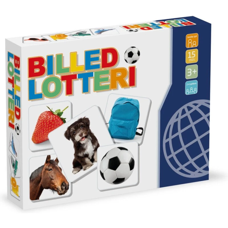 Billedlotteri i pap – 6 plader & 54 kort, fra 3 år