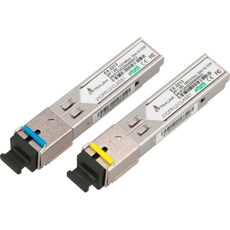 Extralink SFP Transceiver 1,25Gbps WDM SC 2pk