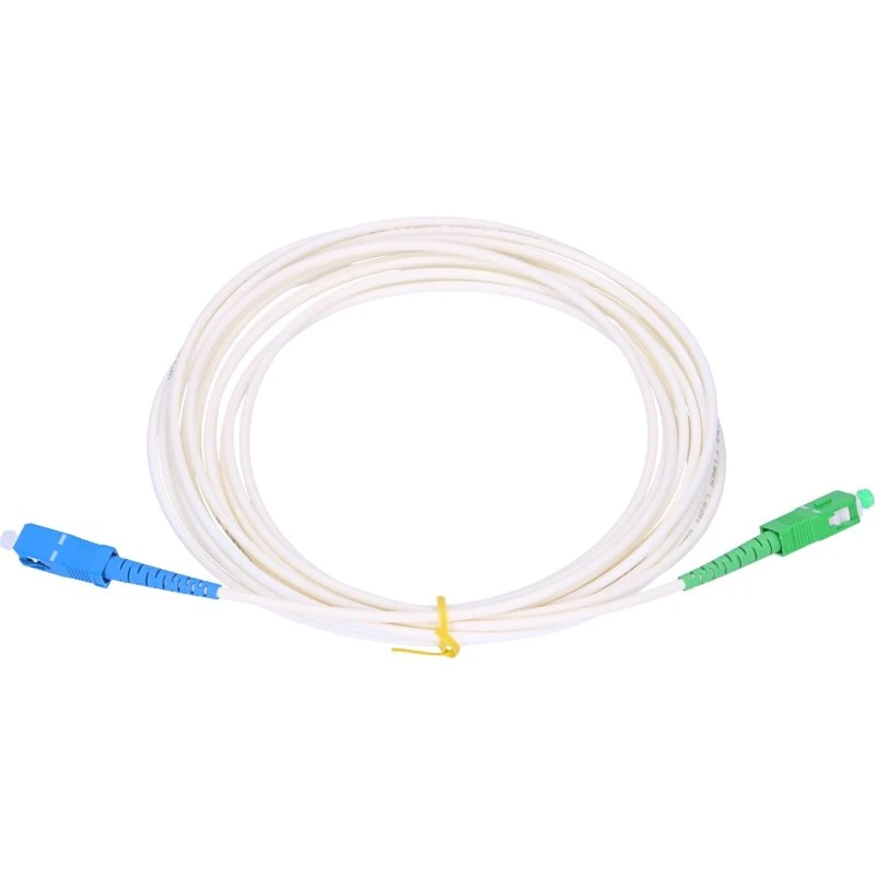 Extralink SC/UPC-SC/APC SM G.657B3 20m LSZH EASY FLEX Fiberoptisk Kabel Hvid
