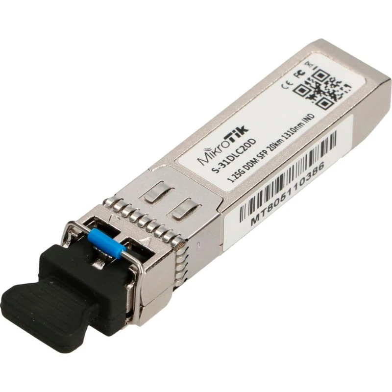 MikroTik S-31DLC20D SFP 1,25Gb/s Single Mode 20 km