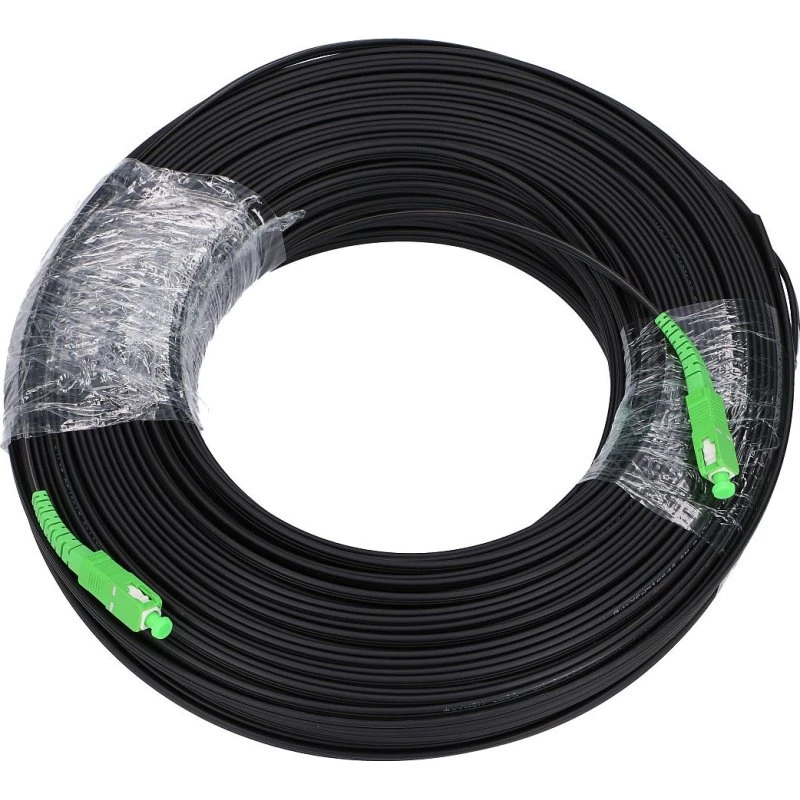 Extralink EX.6129 Fiberoptisk Kabel 150m SC, Sort