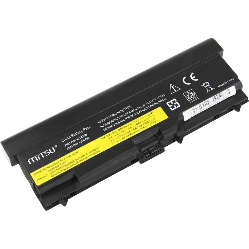 Mitsu SL-serien Batteri til Lenovo, 6600 mAh, 10,8 V