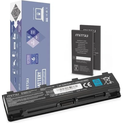 MITSU PA5024U-1BRS batteri til Toshiba Satellite C850 L850, 4400mAh, 49Wh