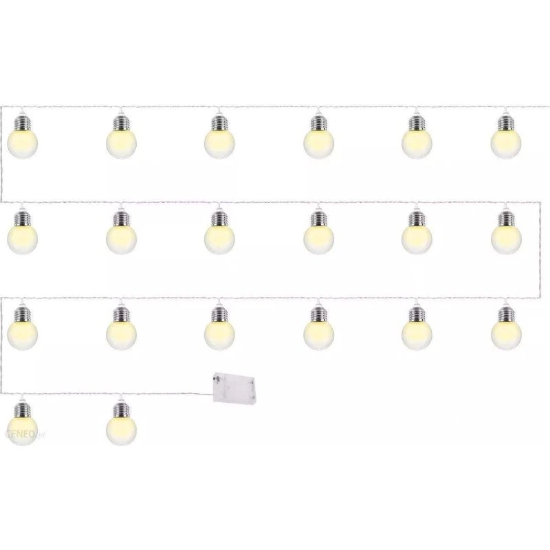 Lyssnor med LED-pærer - Batteridrevet, gennemsigtig