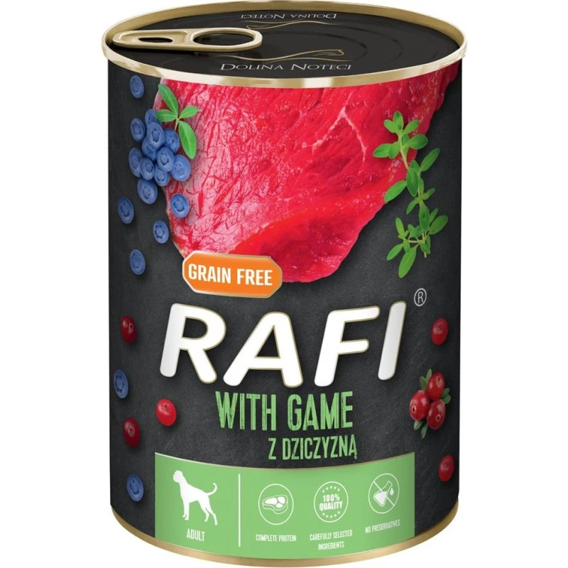 RAFI Vådfoder til Hunde med Vildt, 400g