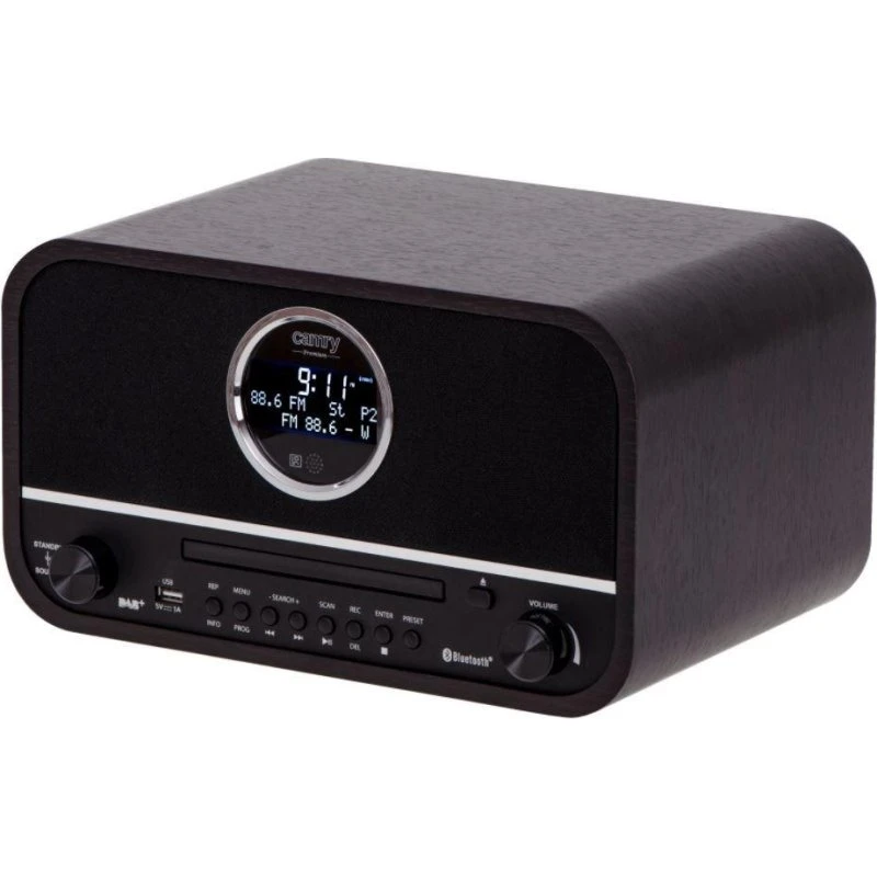 Camry CR 1182 DAB+ radio med Bluetooth, sort trælook