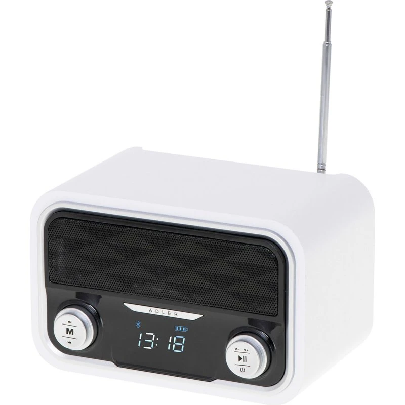 Adler Bluetooth FM Radio med Batteri (AUX/SD/MP3)