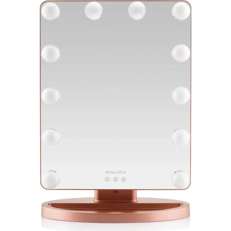 Beautifly GlamourVue Makeupspejl med justerbar LED-belysning