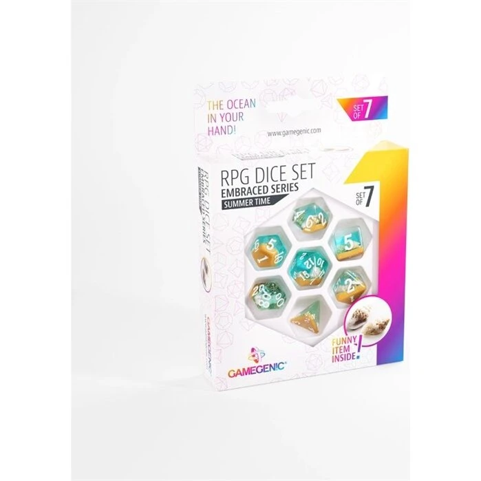 Gamegenic Embraced Series Summer Time - 7-terningsæt til RPG