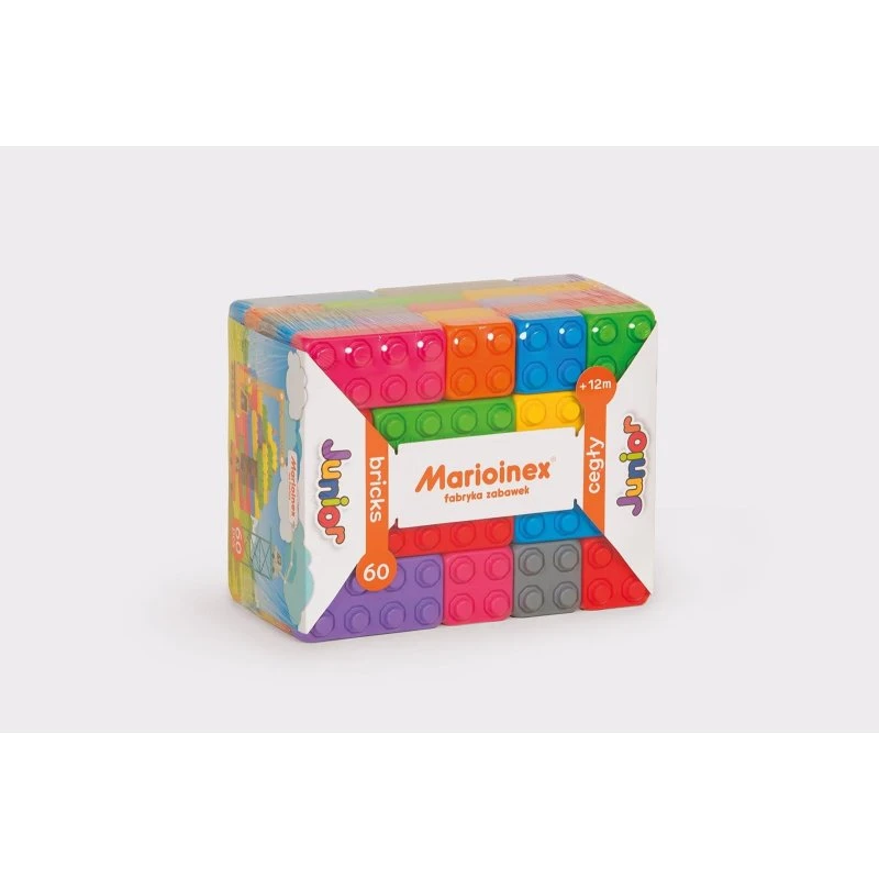 Marioinex Junior Byggeklodser 60 dele, farverige
