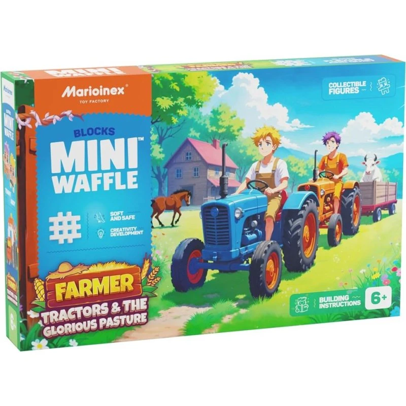 Marioinex Mini Waffle Farmer Byggesæt, 110 dele