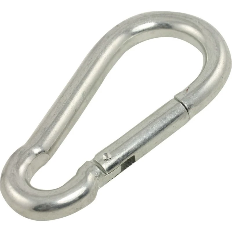 Karabinhage 200 kg, 8x3,5 cm, sølv