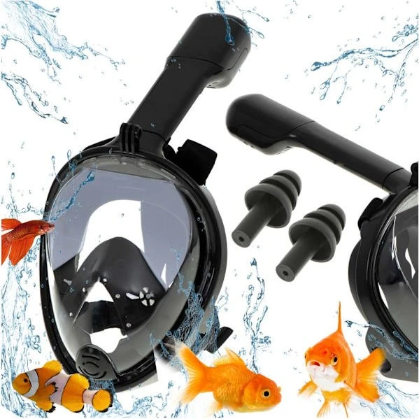 Helmaske Snorkelmaske L/XL Sort