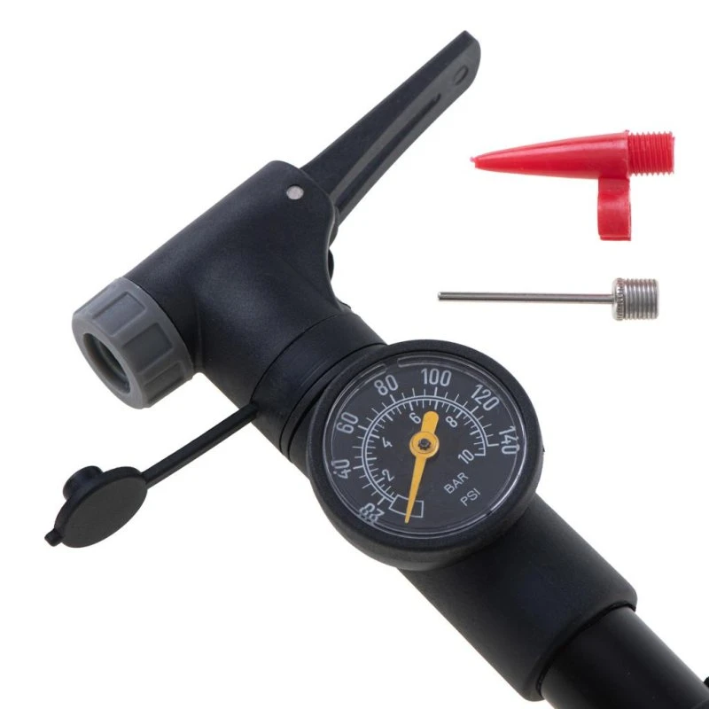 L-BRNO Cykelpumpe med manometer og holder