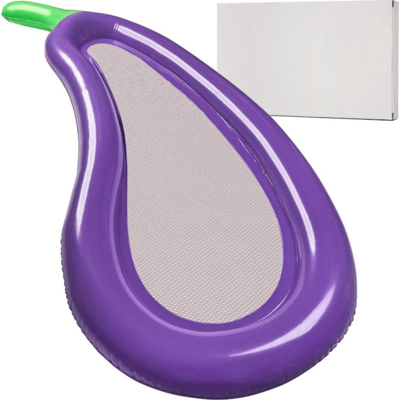 AquaComfort Bademadras med net, aubergine, 240 cm