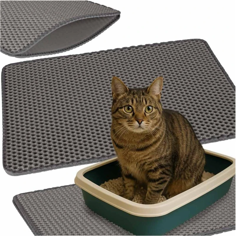 Kattetoilet-måtte vandtæt dobbeltlag 40×60 cm