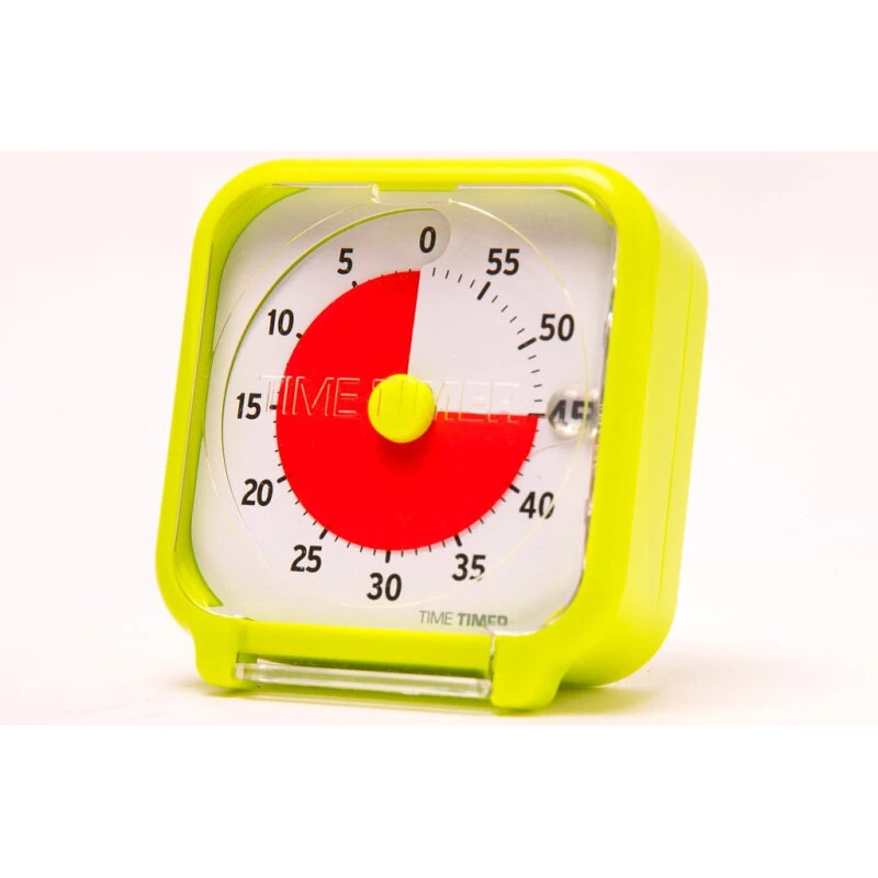 Time Timer Pocket 7,5x7,5 cm – Limegrøn (60 min, 1x AA)