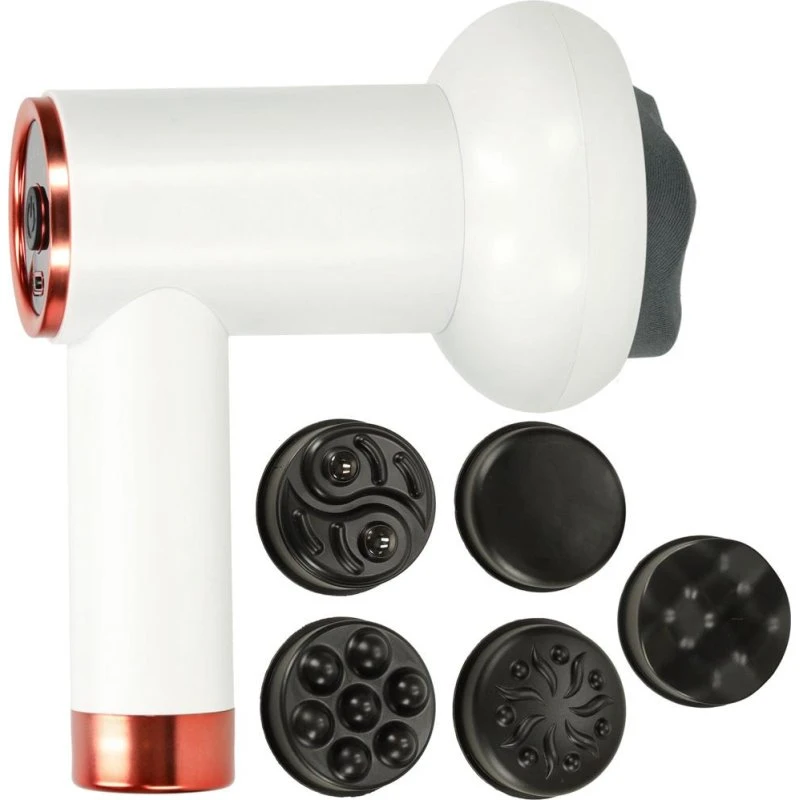 Slimming Massagepistol 5-i-1, hvid