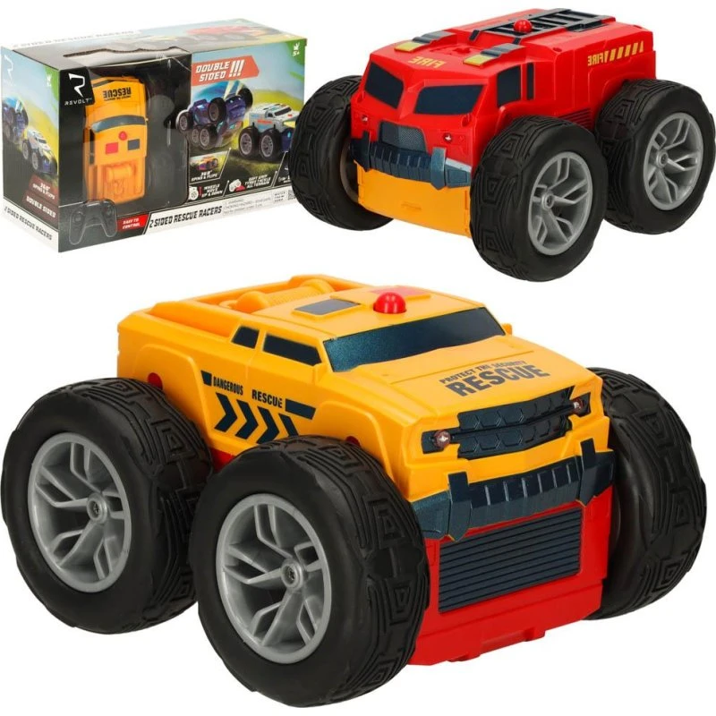 Revolt 2-Sided Rescue Racer, blå fjernstyrede bil