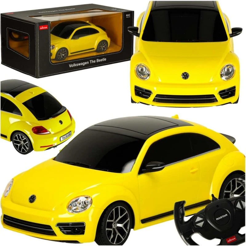 Rastar 1:14 Volkswagen Beetle gul fjernstyrede bil