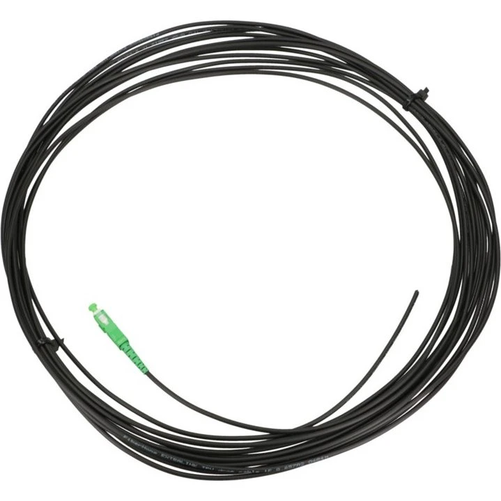 Extralink SC/APC G.657A2 Fiberkabel 10m Sort