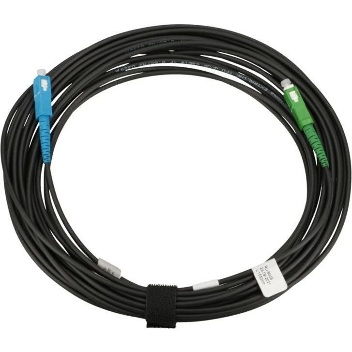 Extralink SC/APC-SC/UPC 10m G.657A2 Fiberoptisk Patchcord Sort