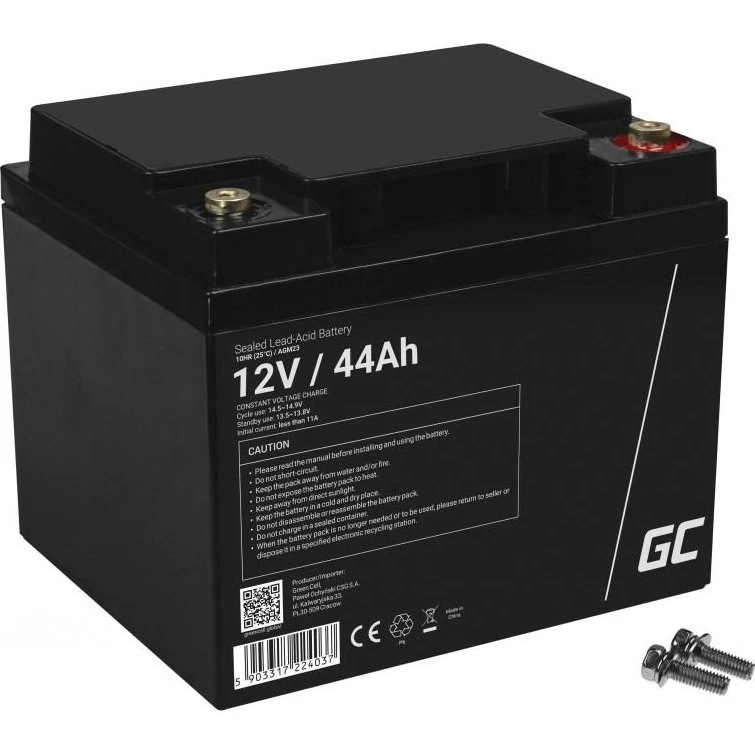 Green Cell AGM23 UPS-batteri 12 V 44 Ah