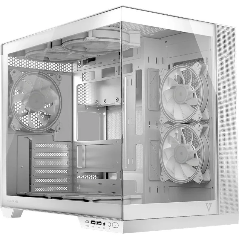 Modecom Panorama ARGB Hvid PC-Kabinet, ATX/Micro ATX/Mini-ITX
