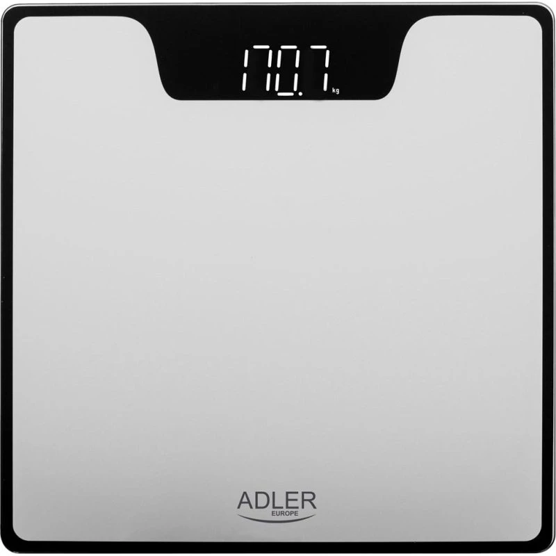 Adler AD 8174s Badevægt, Sølv, LED-display