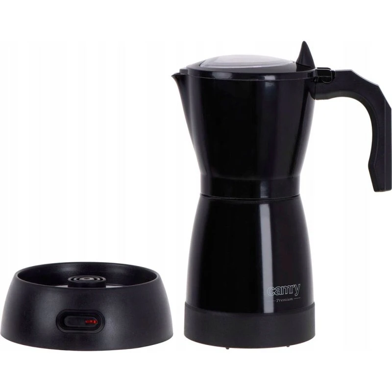 Camry CR 4415B Electric Moka Kaffemaskine, 480W, Sort (6 kopper)