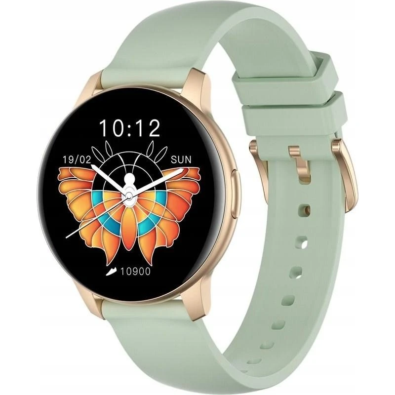 Oromed ORO Active Pro 1 Smartwatch, Guld, Grøn Rem, 40 mm