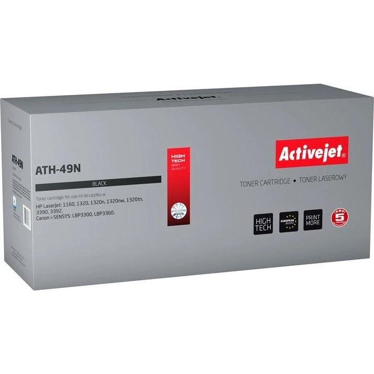 ActiveJet ATH-49N Sort Tonerpatron (erstatter HP 49A, 3.200 sider)