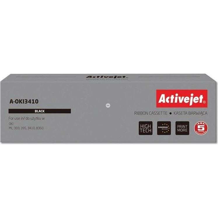 ActiveJet A-OKI3410 Sort Printerbånd, 12,7 mm x 30 m