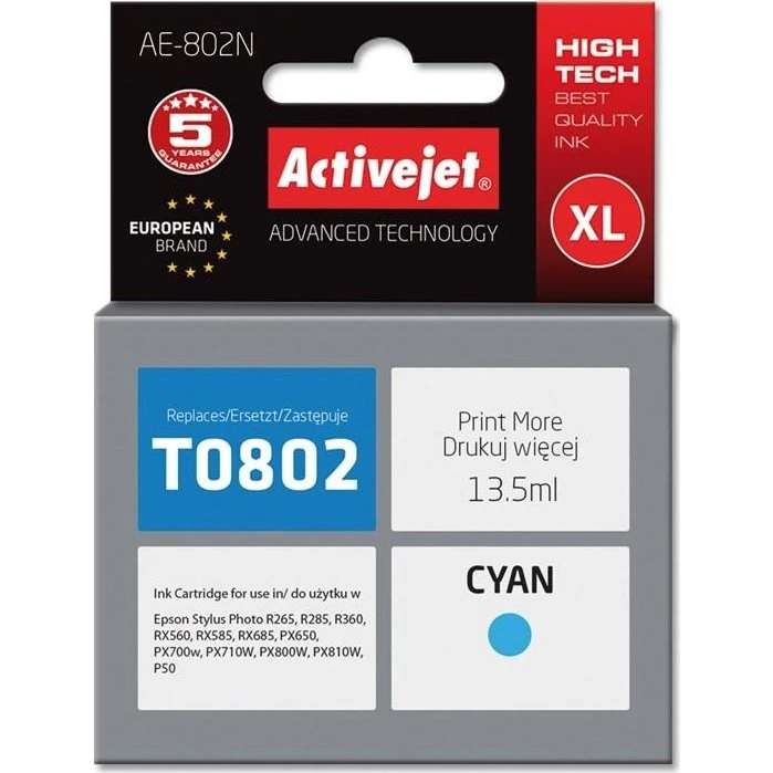 ActiveJet AE-802N Cyan XL, 13,5 ml